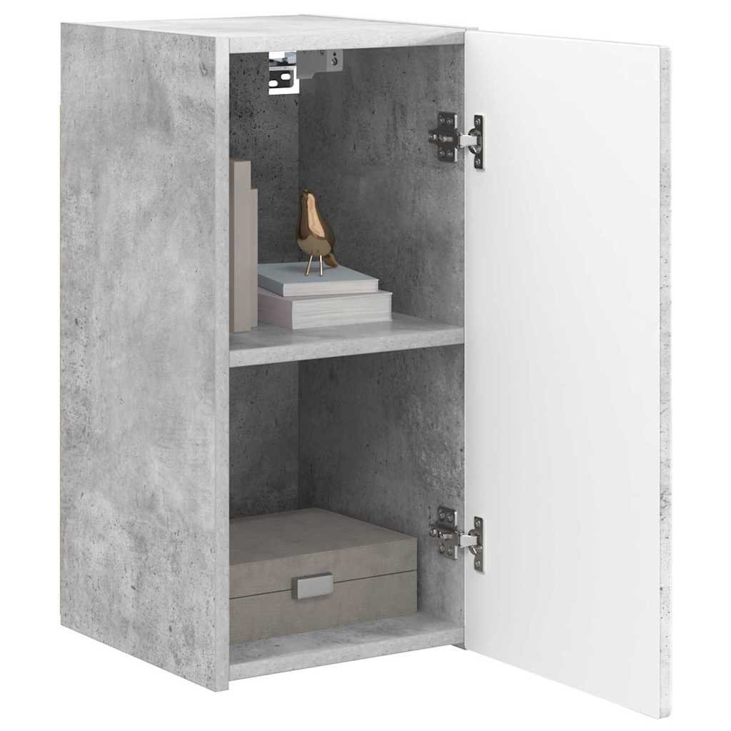 vidaXL TV-Wandschrank Wandmontiert Beton 30 x 31 x 60 cm Holzwerkstoff