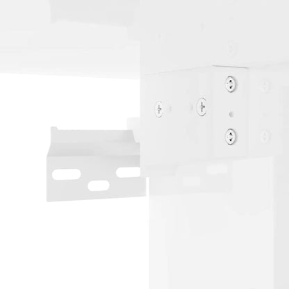 vidaXL TV-Wandschrank Glänzend Weiß 30 x 31 x 60 cm Holzwerkstoff