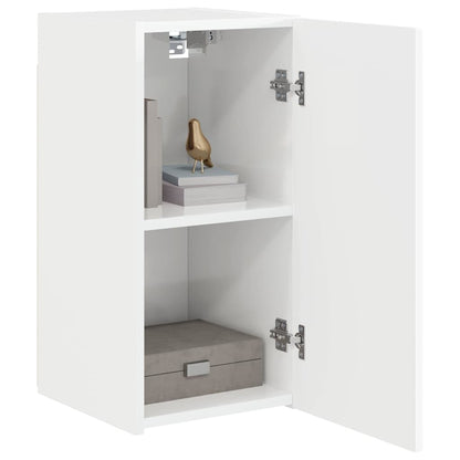 vidaXL TV-Wandschrank Glänzend Weiß 30 x 31 x 60 cm Holzwerkstoff