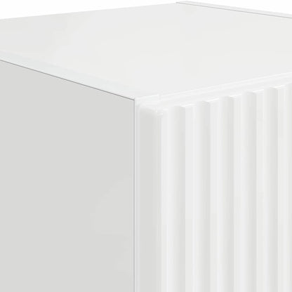 vidaXL TV-Wandschrank Wandmontiert 2 pcs Glänzend Weiß 30 x 31 x 60 cm