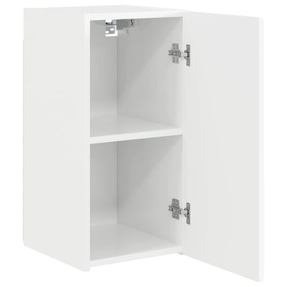 vidaXL TV-Wandschrank Wandmontiert 2 pcs Glänzend Weiß 30 x 31 x 60 cm