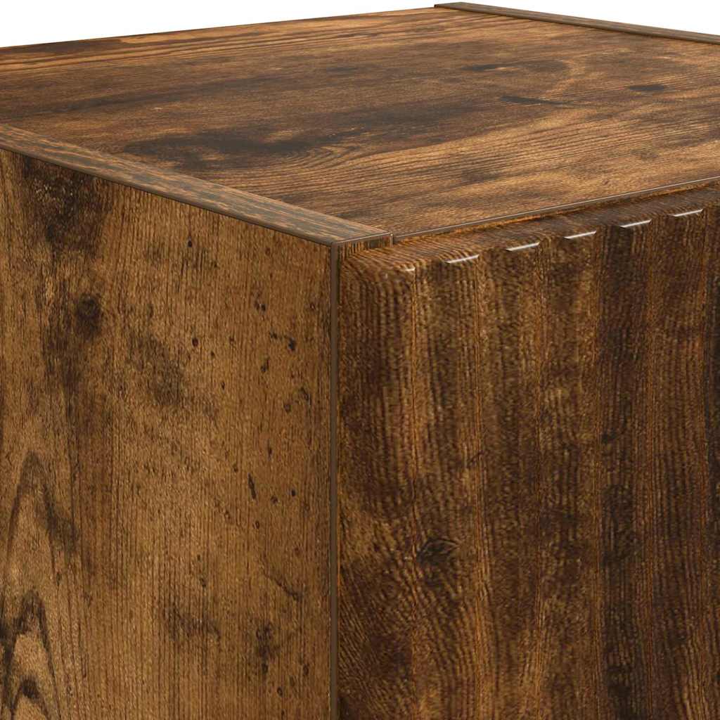 vidaXL TV-Wandschrank 2 pcs Geräucherte Eiche 30 x 31 x 60 cm