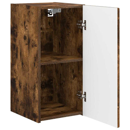 vidaXL TV-Wandschrank 2 pcs Geräucherte Eiche 30 x 31 x 60 cm