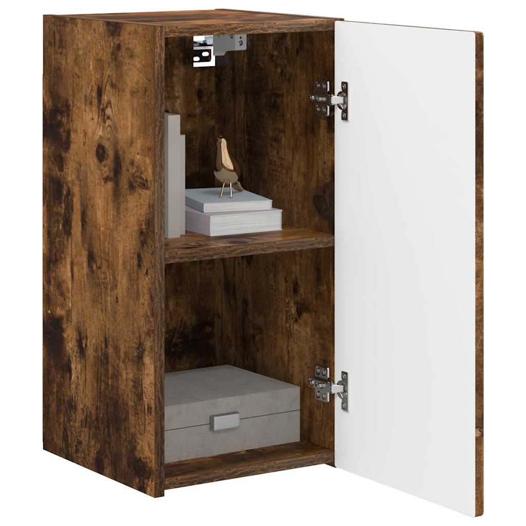 vidaXL TV-Wandschrank 2 pcs Geräucherte Eiche 30 x 31 x 60 cm