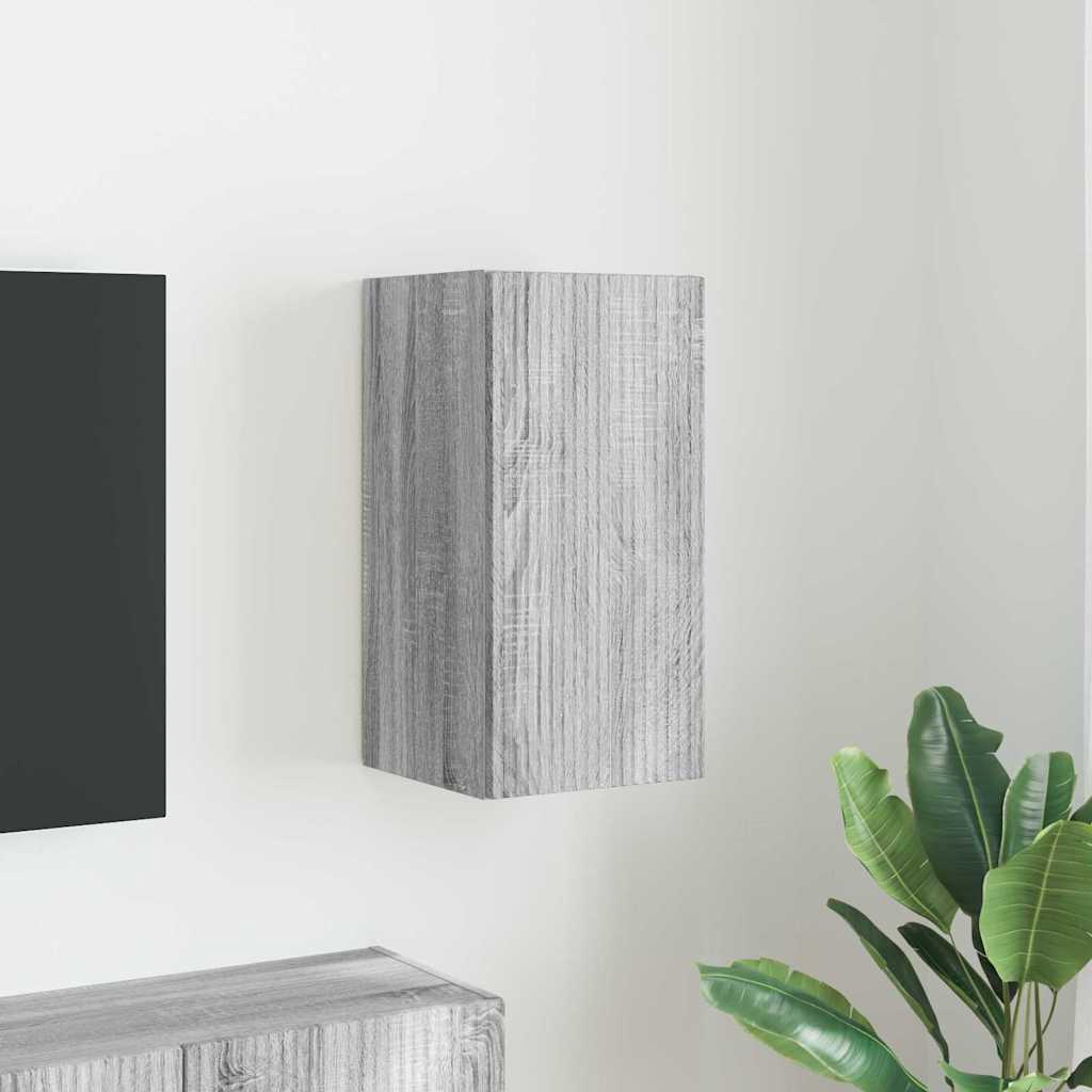 vidaXL TV-Wandschrank Graues Sonoma 30 x 31 x 60 cm Holzwerkstoff