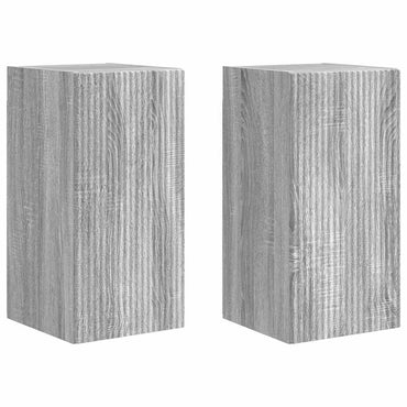 vidaXL TV-Wandschrank Wandmontiert 2 pcs Graues Sonoma 30 x 31 x 60 cm