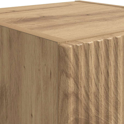 vidaXL TV-Wandschrank Wandmontiert Kunsthandwerk Eiche 30 x 31 x 60 cm