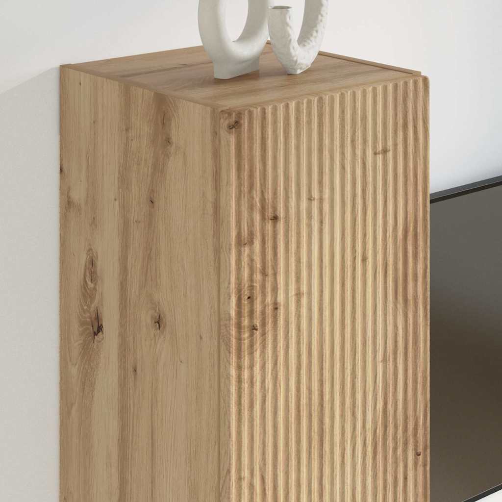vidaXL TV-Wandschrank Wandmontiert Kunsthandwerk Eiche 30 x 31 x 60 cm