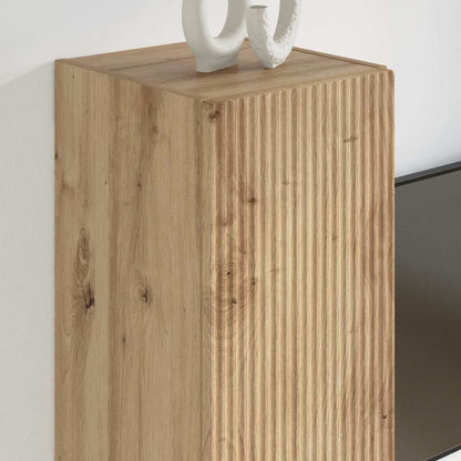 vidaXL TV-Wandschrank Wandmontiert Kunsthandwerk Eiche 30 x 31 x 60 cm