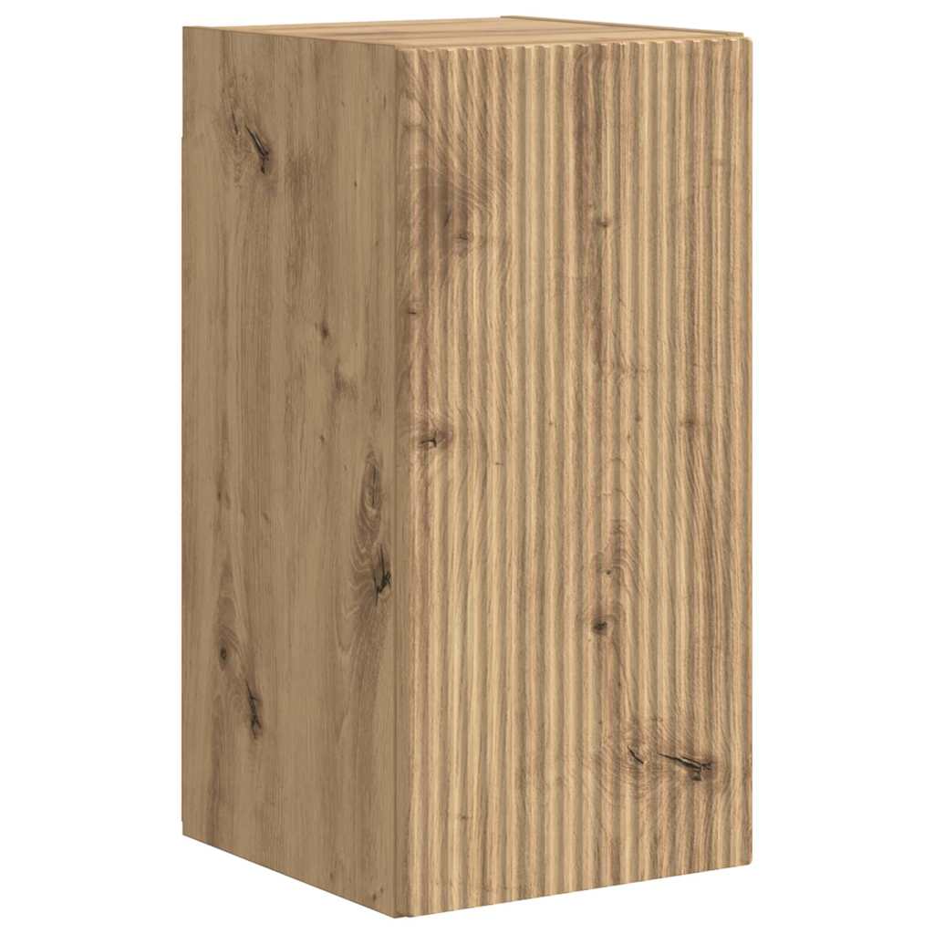 vidaXL TV-Wandschrank Wandmontiert Kunsthandwerk Eiche 30 x 31 x 60 cm