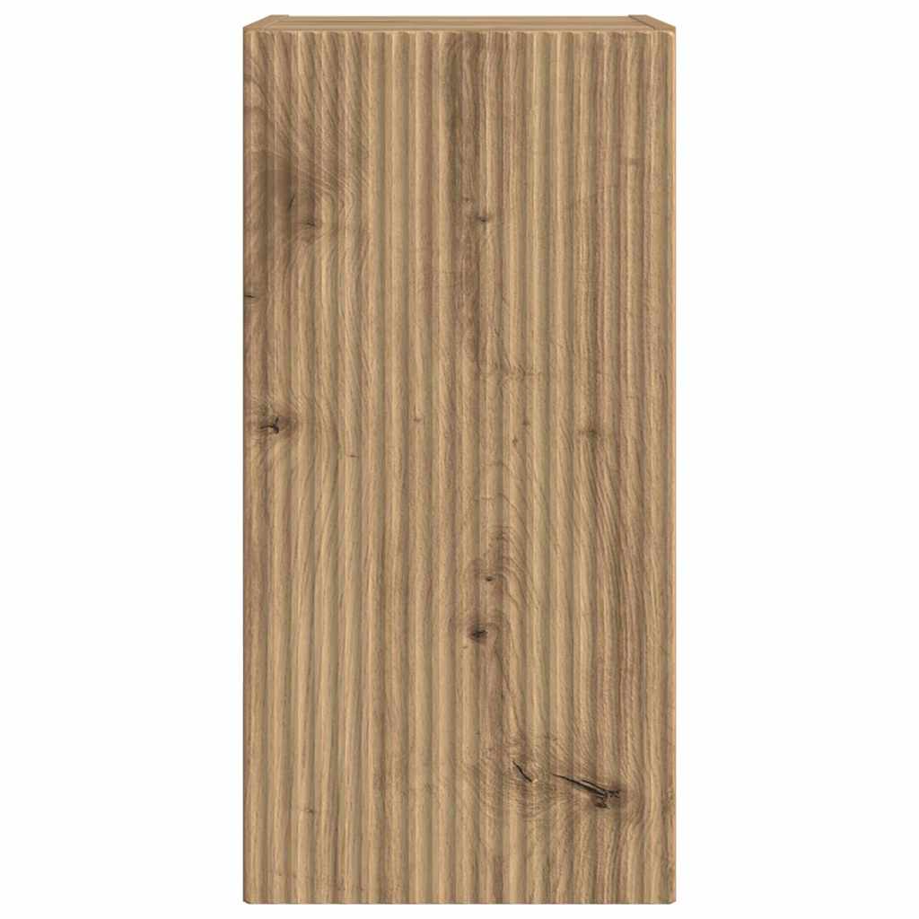 vidaXL TV-Wandschrank Wandmontiert Kunsthandwerk Eiche 30 x 31 x 60 cm