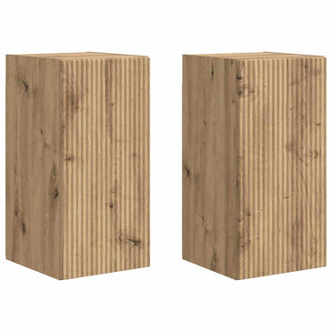 vidaXL TV-Wandschrank 2 pcs Kunsthandwerk Eiche 30 x 31 x 60 cm