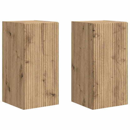 TV-Wandschrank 2 pcs Kunsthandwerk Eiche 30 x 31 x 60 cm