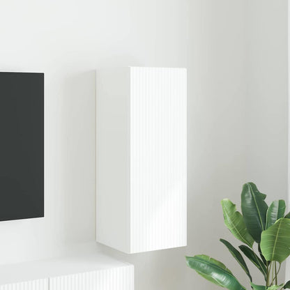 vidaXL TV-Wandschrank Wandmontiert Weiß 30 x 31 x 80 cm Holzwerkstoff