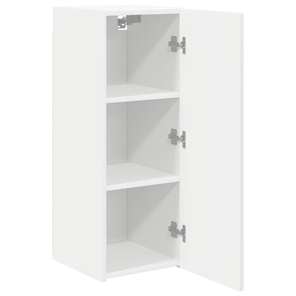 vidaXL TV-Wandschrank Wandmontiert Weiß 30 x 31 x 80 cm Holzwerkstoff