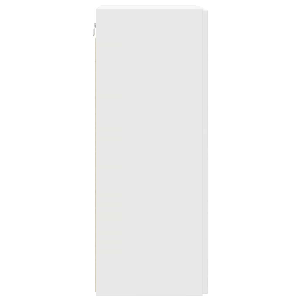 vidaXL TV-Wandschrank Wandmontiert Weiß 30 x 31 x 80 cm Holzwerkstoff