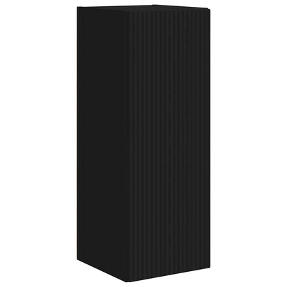 vidaXL TV-Wandschrank 2 pcs Schwarz 30 x 31 x 80 cm Holzwerkstoff