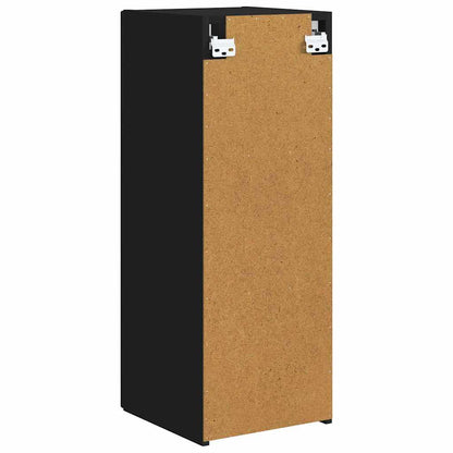 vidaXL TV-Wandschrank 2 pcs Schwarz 30 x 31 x 80 cm Holzwerkstoff