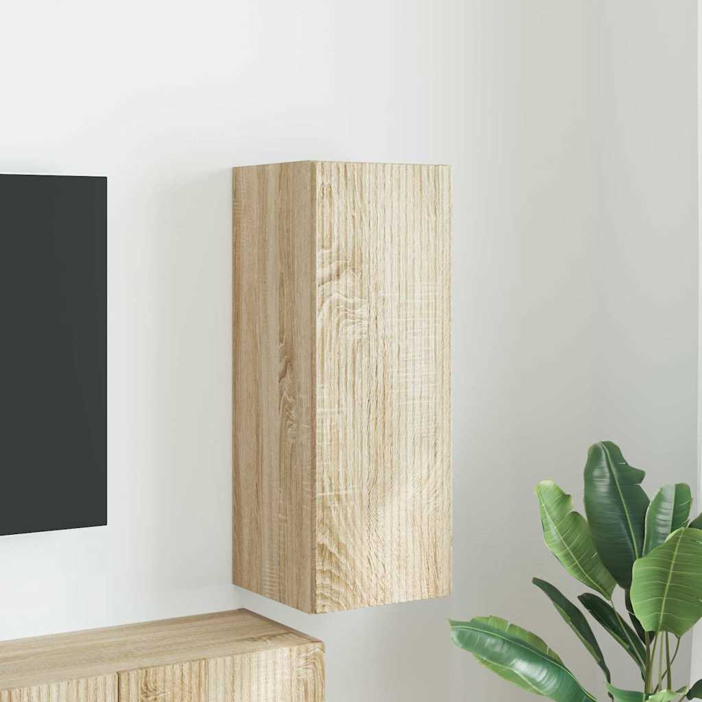 vidaXL TV-Wandschrank Sonoma 30 x 31 x 80 cm Holzwerkstoff