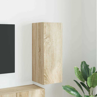 vidaXL TV-Wandschrank Sonoma 30 x 31 x 80 cm Holzwerkstoff