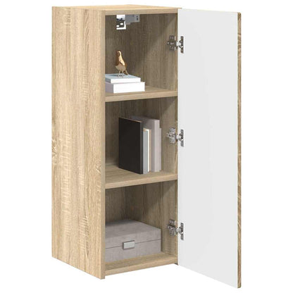 vidaXL TV-Wandschrank 2 pcs Sonoma 30 x 31 x 80 cm Holzwerkstoff