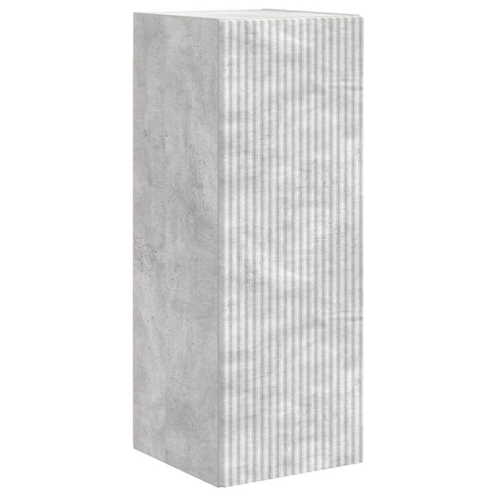 vidaXL TV-Wandschrank 2 pcs Beton 30 x 31 x 80 cm Holzwerkstoff