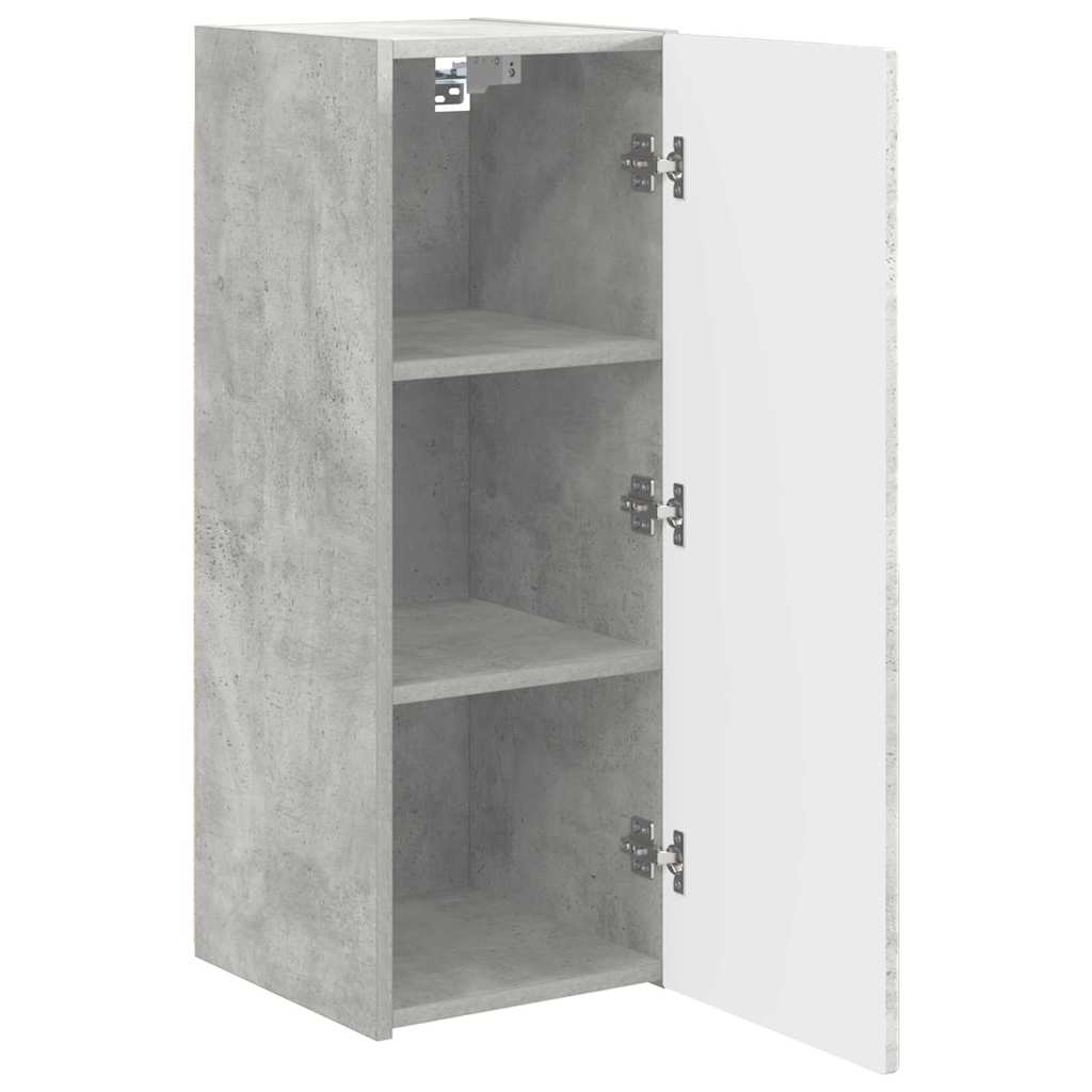 vidaXL TV-Wandschrank 2 pcs Beton 30 x 31 x 80 cm Holzwerkstoff