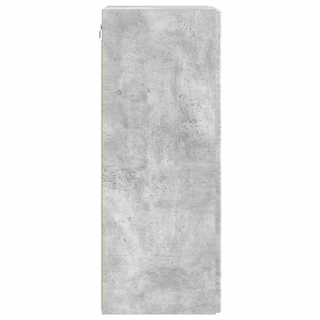 vidaXL TV-Wandschrank 2 pcs Beton 30 x 31 x 80 cm Holzwerkstoff