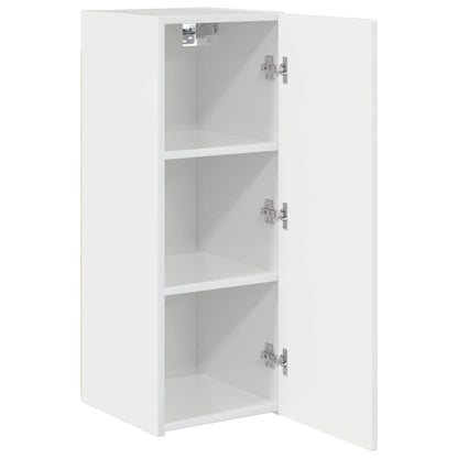 vidaXL TV-Wandschrank Glänzend Weiß 30 x 31 x 80 cm Holzwerkstoff