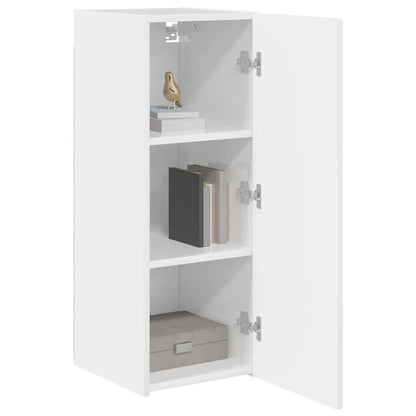 vidaXL TV-Wandschrank Glänzend Weiß 30 x 31 x 80 cm Holzwerkstoff