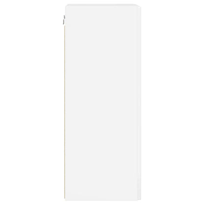 vidaXL TV-Wandschrank Glänzend Weiß 30 x 31 x 80 cm Holzwerkstoff