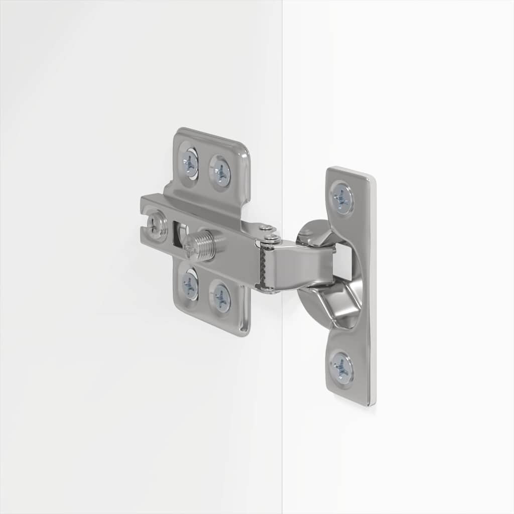 vidaXL TV-Wandschrank Wandmontiert 2 pcs Glänzend Weiß 30 x 31 x 80 cm