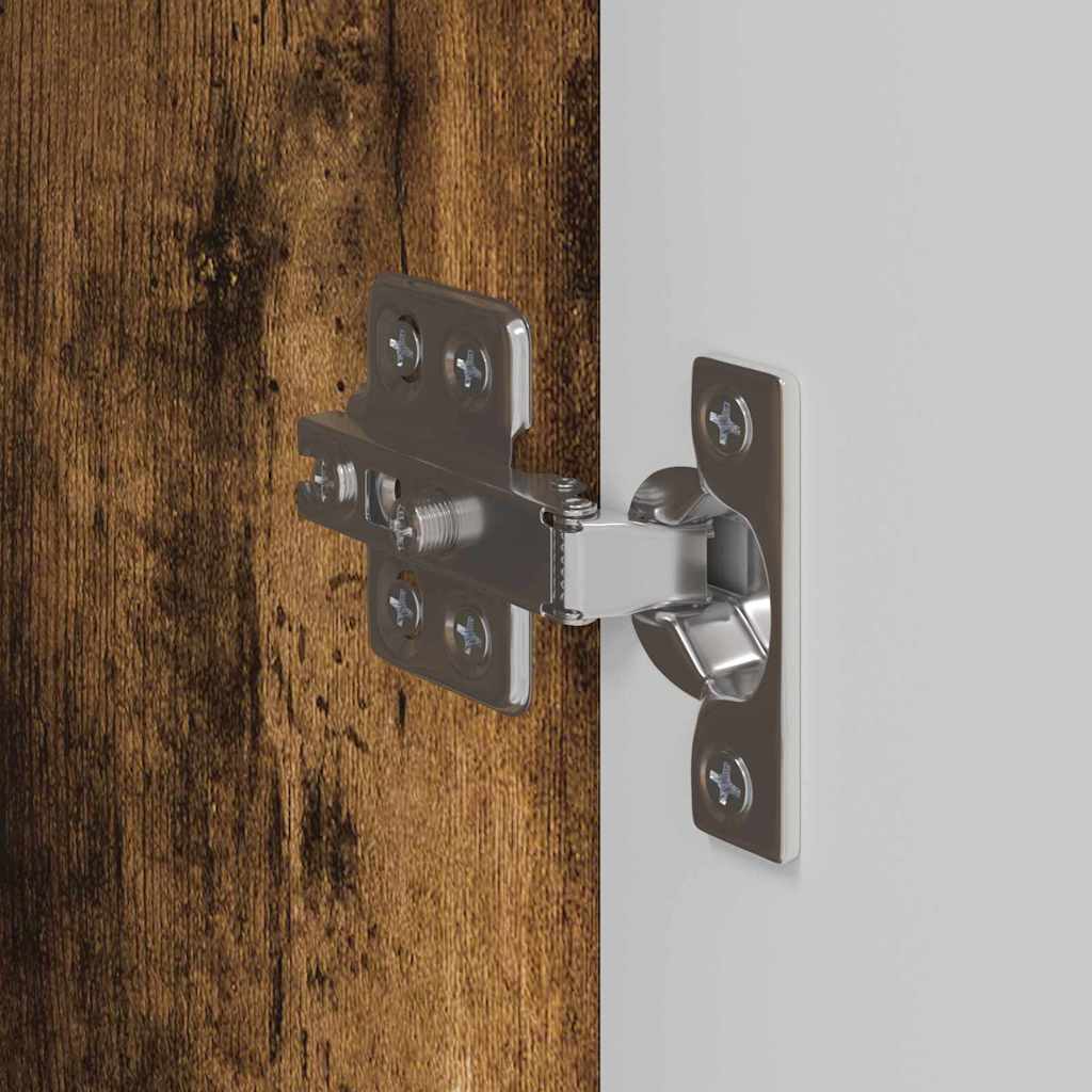 vidaXL TV-Wandschrank Geräucherte Eiche 30 x 31 x 80 cm Holzwerkstoff