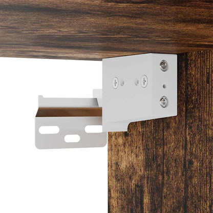 vidaXL TV-Wandschrank Geräucherte Eiche 30 x 31 x 80 cm Holzwerkstoff