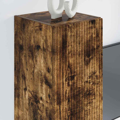 vidaXL TV-Wandschrank Geräucherte Eiche 30 x 31 x 80 cm Holzwerkstoff