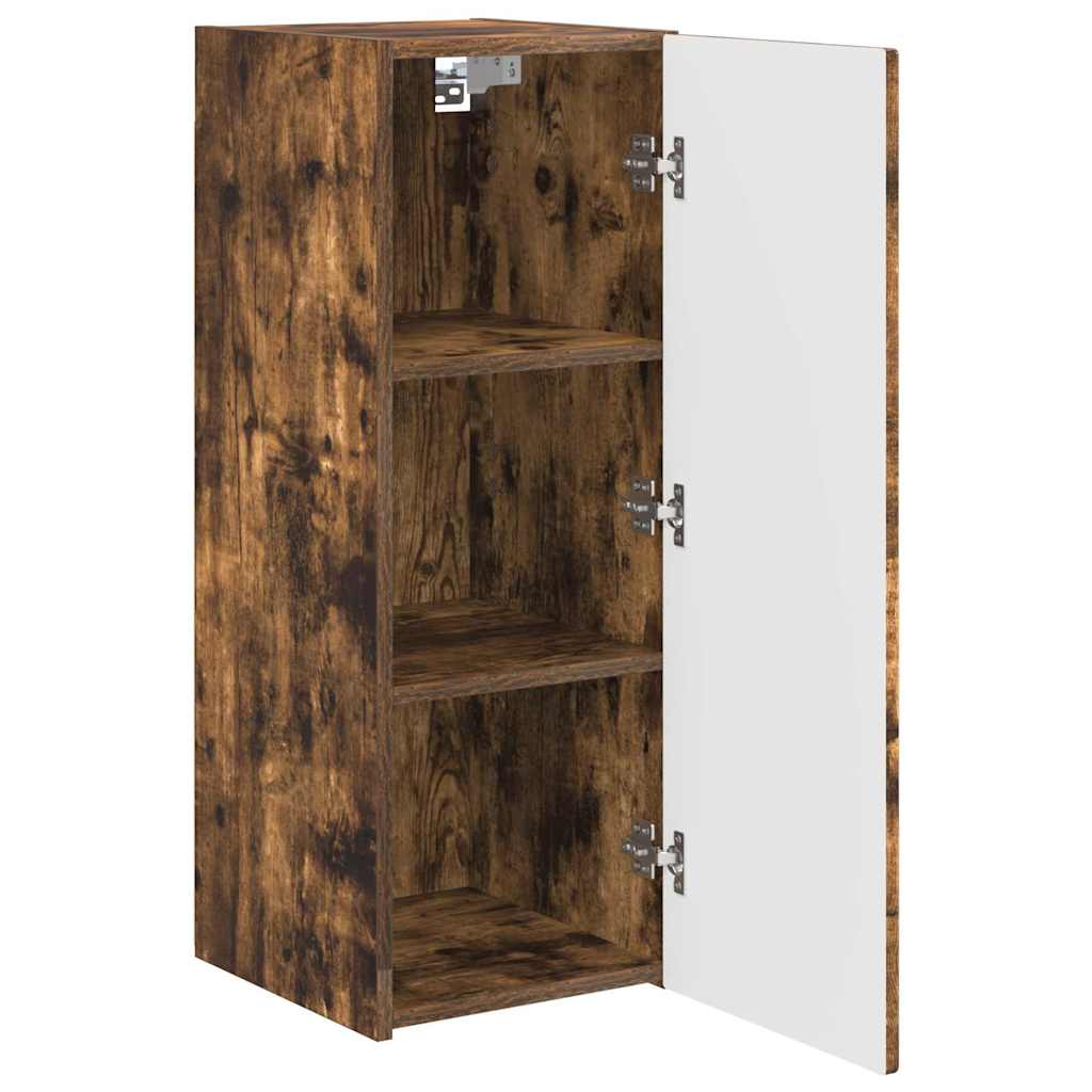 vidaXL TV-Wandschrank Geräucherte Eiche 30 x 31 x 80 cm Holzwerkstoff
