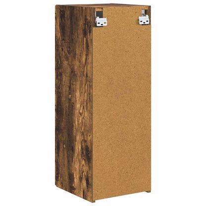 vidaXL TV-Wandschrank Geräucherte Eiche 30 x 31 x 80 cm Holzwerkstoff