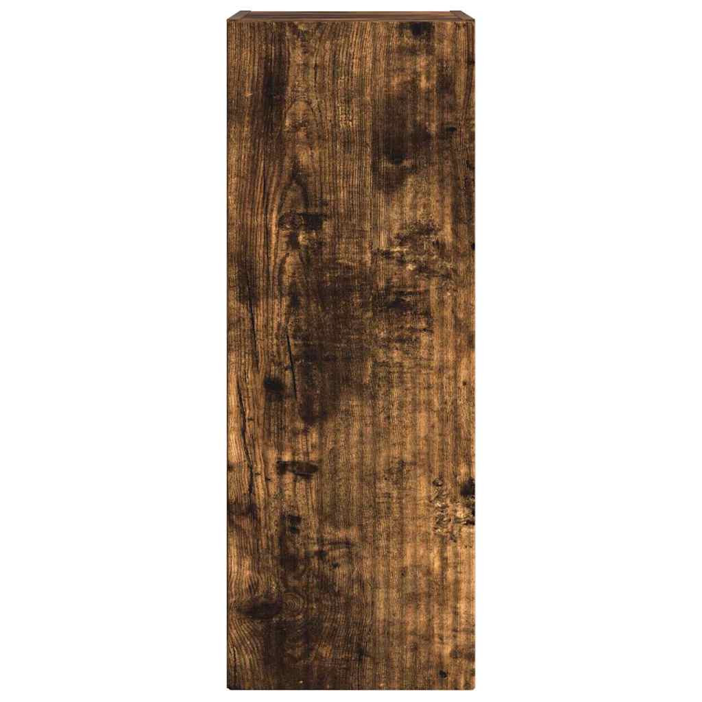 vidaXL TV-Wandschrank Geräucherte Eiche 30 x 31 x 80 cm Holzwerkstoff