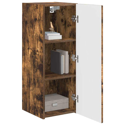 vidaXL TV-Wandschrank Geräucherte Eiche 30 x 31 x 80 cm Holzwerkstoff