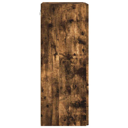 vidaXL TV-Wandschrank Geräucherte Eiche 30 x 31 x 80 cm Holzwerkstoff