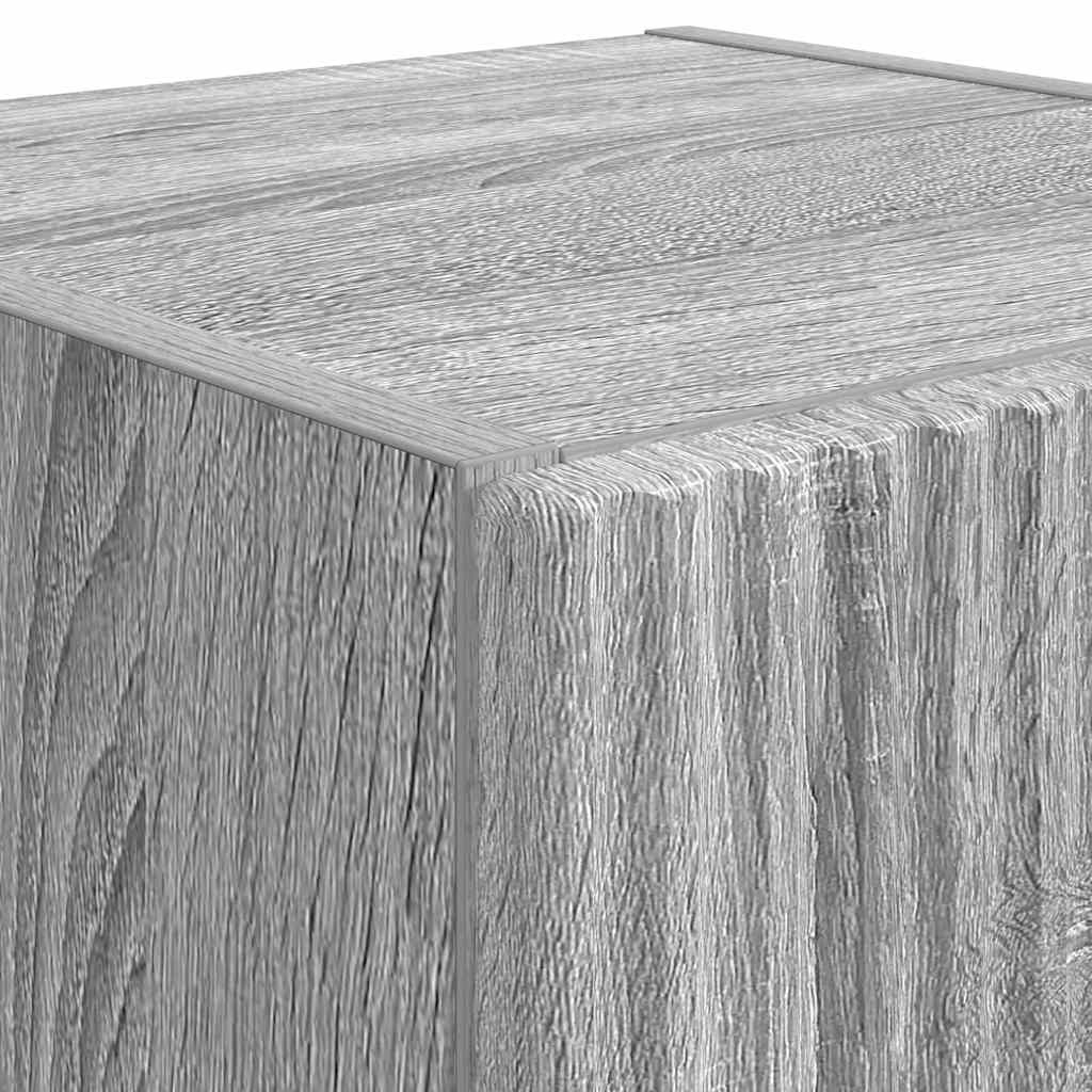 vidaXL TV-Wandschrank Graues Sonoma 30 x 31 x 80 cm Holzwerkstoff