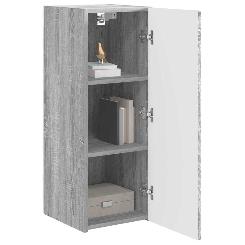 vidaXL TV-Wandschrank Graues Sonoma 30 x 31 x 80 cm Holzwerkstoff