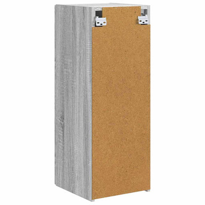 vidaXL TV-Wandschrank Wandmontiert 2 pcs Graues Sonoma 30 x 31 x 80 cm