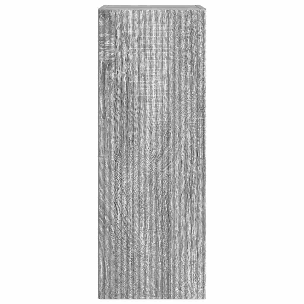 vidaXL TV-Wandschrank Wandmontiert 2 pcs Graues Sonoma 30 x 31 x 80 cm