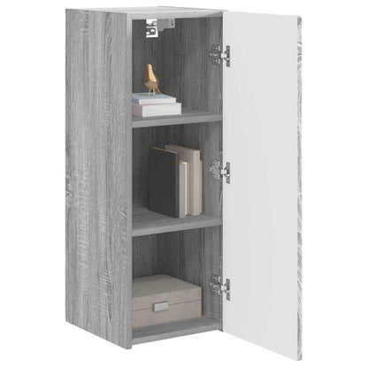 vidaXL TV-Wandschrank Wandmontiert 2 pcs Graues Sonoma 30 x 31 x 80 cm