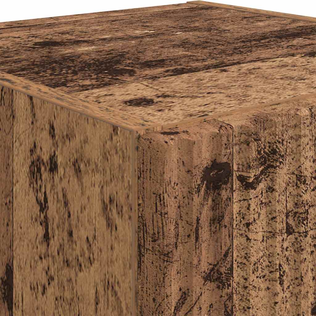 vidaXL TV-Wandschrank Altholz 30 x 31 x 80 cm Holzwerkstoff