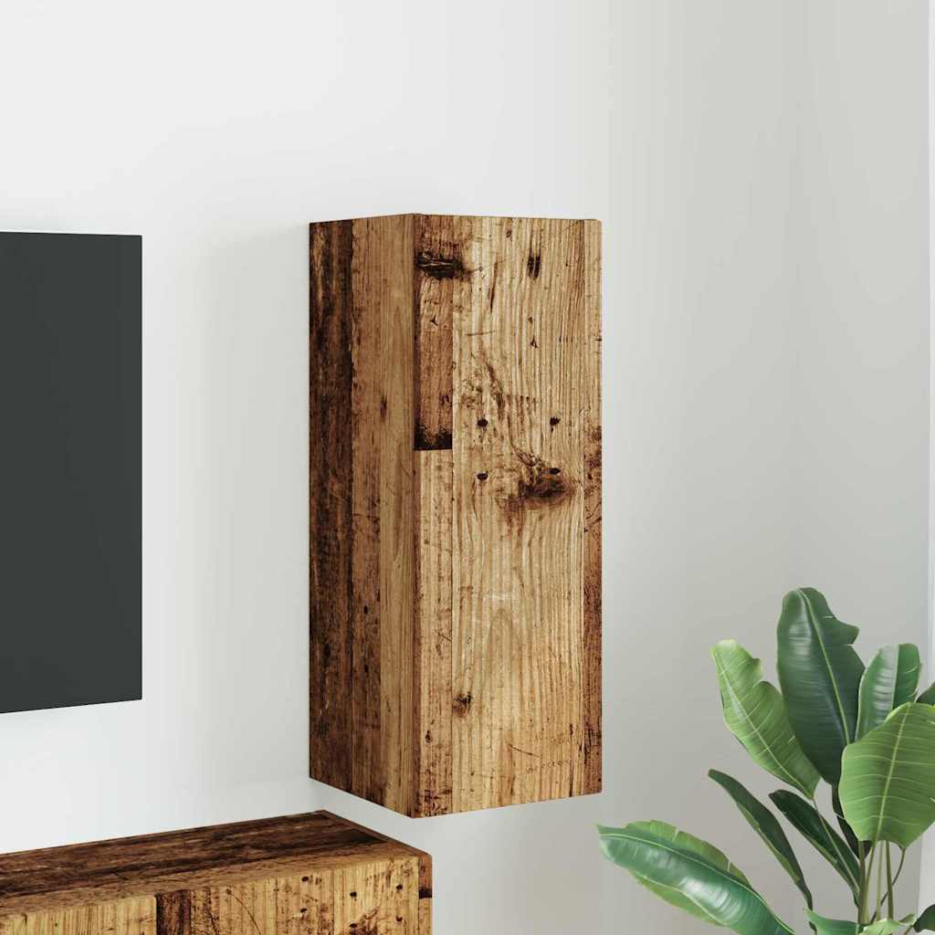 vidaXL TV-Wandschrank Altholz 30 x 31 x 80 cm Holzwerkstoff