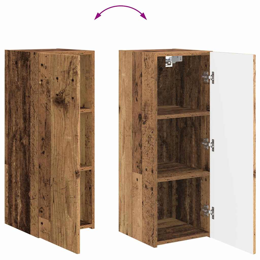 vidaXL TV-Wandschrank Altholz 30 x 31 x 80 cm Holzwerkstoff