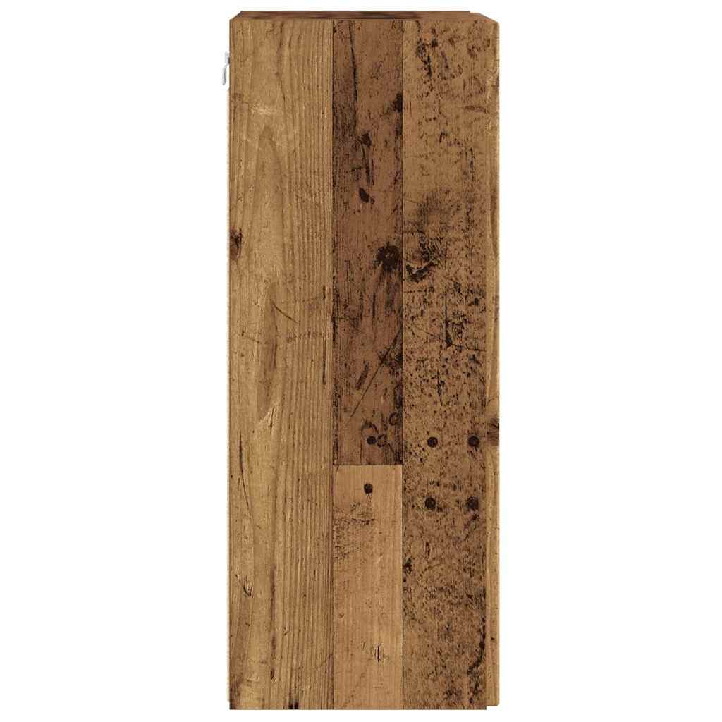 vidaXL TV-Wandschrank Altholz 30 x 31 x 80 cm Holzwerkstoff