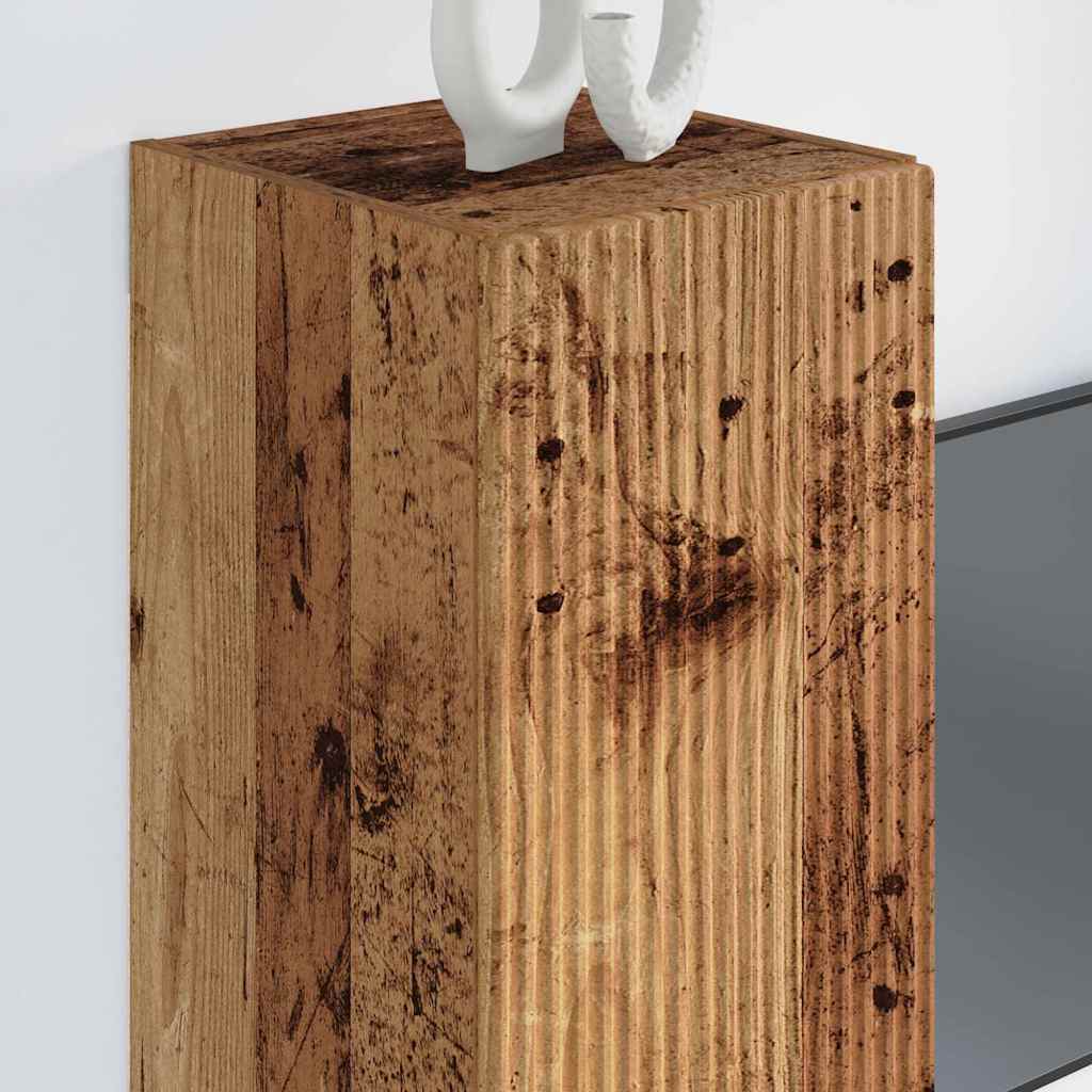 vidaXL TV-Wandschrank 2 pcs Altholz 30 x 31 x 80 cm Holzwerkstoff
